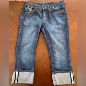 VINTAGE BANANA REPUBLIC CROPPED CUFFED JEANS / CAPRIS SIZE 2P